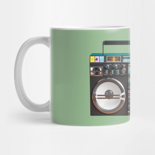 Vintage Boombox Ghettoblaster by The WYLD Tribe